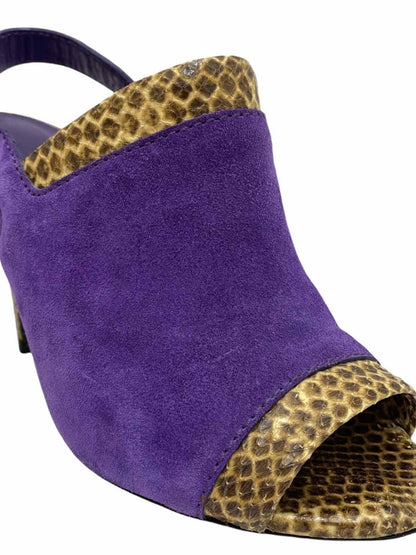 Pre - loved BOTTEGA VENETA Purple Slingbacks at Reems Closet