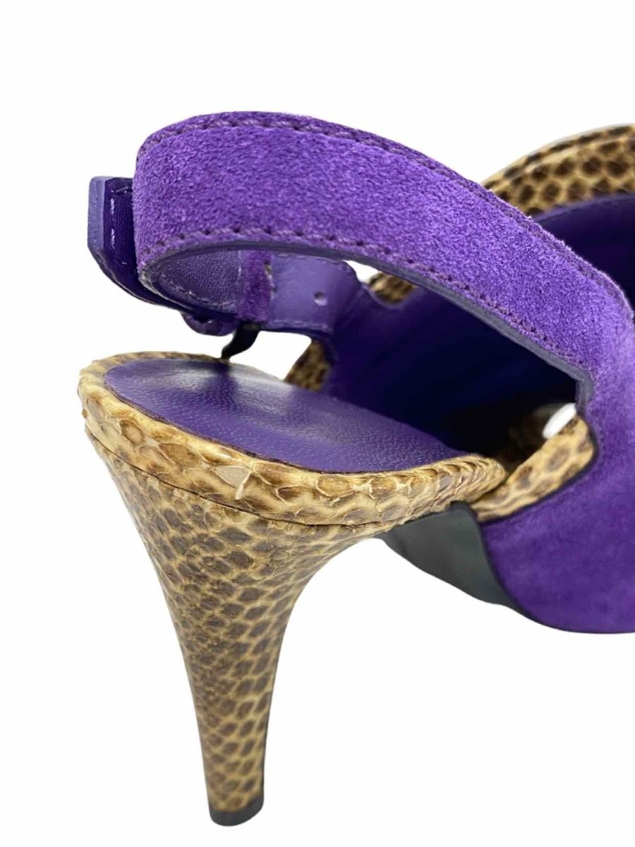 Pre - loved BOTTEGA VENETA Purple Slingbacks at Reems Closet