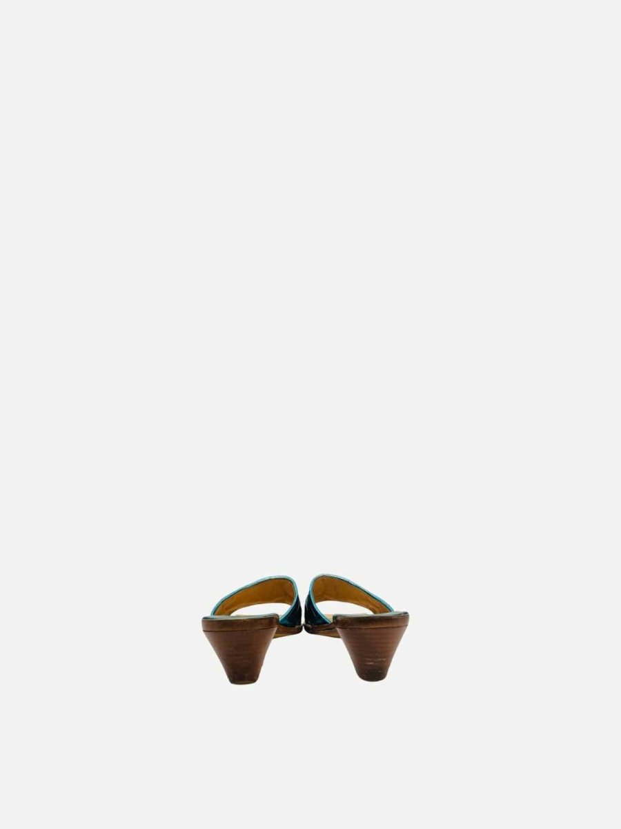 Pre-loved BOTTEGA VENETA Square Toe Intrecciato Size EU 41 Mules at Reems Closet