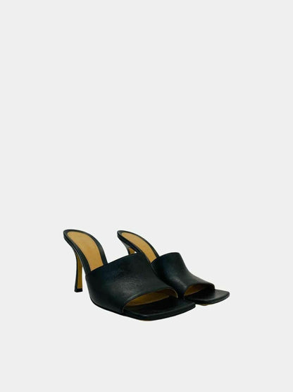 Pre - loved BOTTEGA VENETA Stretch Black Size EU 39 Mules at Reems Closet