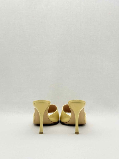 Pre-loved BOTTEGA VENETA Stretch Yellow Size EU 39 Mules at Reems Closet