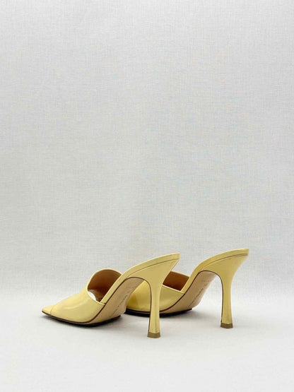 Pre-loved BOTTEGA VENETA Stretch Yellow Size EU 39 Mules at Reems Closet