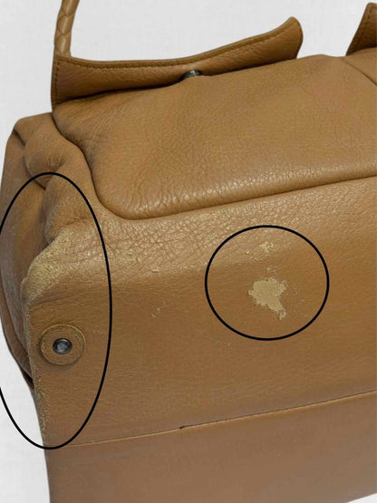 Pre - loved BOTTEGA VENETA Tan Shoulder Bag at Reems Closet