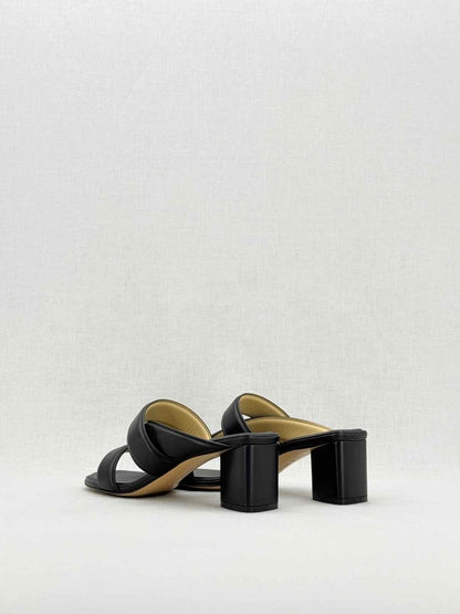 Pre - loved BOTTEGA VENETA The Band Black Size EU 38 Sandals at Reems Closet
