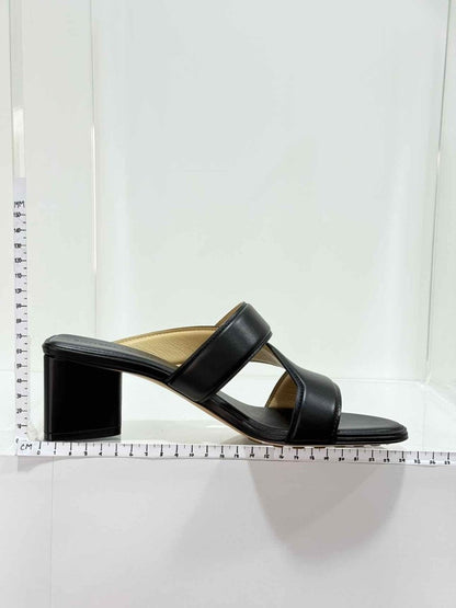 Pre - loved BOTTEGA VENETA The Band Black Size EU 38 Sandals at Reems Closet