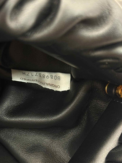 Pre - loved BOTTEGA VENETA The Chain Pouch Black Shoulder Bag at Reems Closet