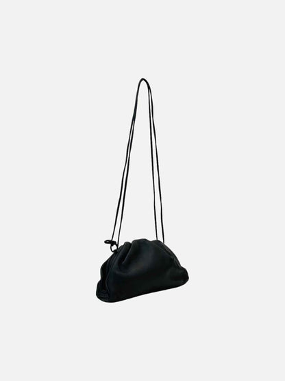 Pre - loved BOTTEGA VENETA The Pouch Black Crossbody at Reems Closet