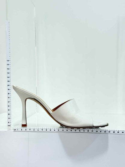 Pre - loved BOTTEGA VENETA White Size EU 39 Heeled Sandals at Reems Closet