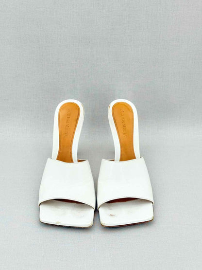 Pre - loved BOTTEGA VENETA White Size EU 39 Heeled Sandals at Reems Closet