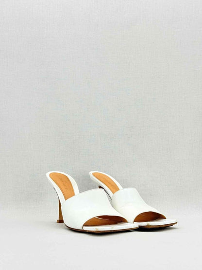 Pre - loved BOTTEGA VENETA White Size EU 39 Heeled Sandals at Reems Closet