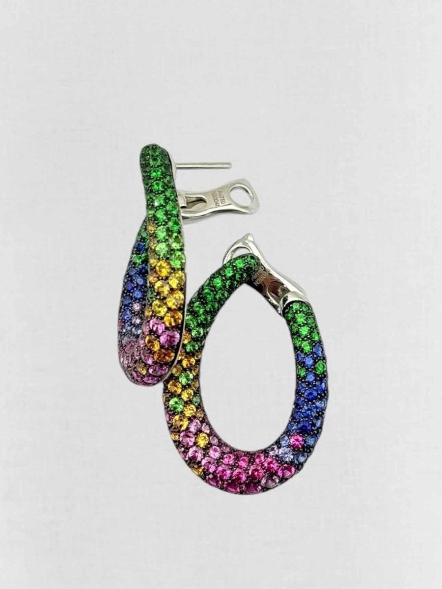 Pre - loved BOUCHERON Chameleon Hoop Earrings at Reems Closet