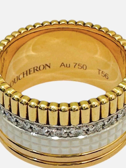 Pre - loved BOUCHERON Quatre Large White Edition Ring at Reems Closet