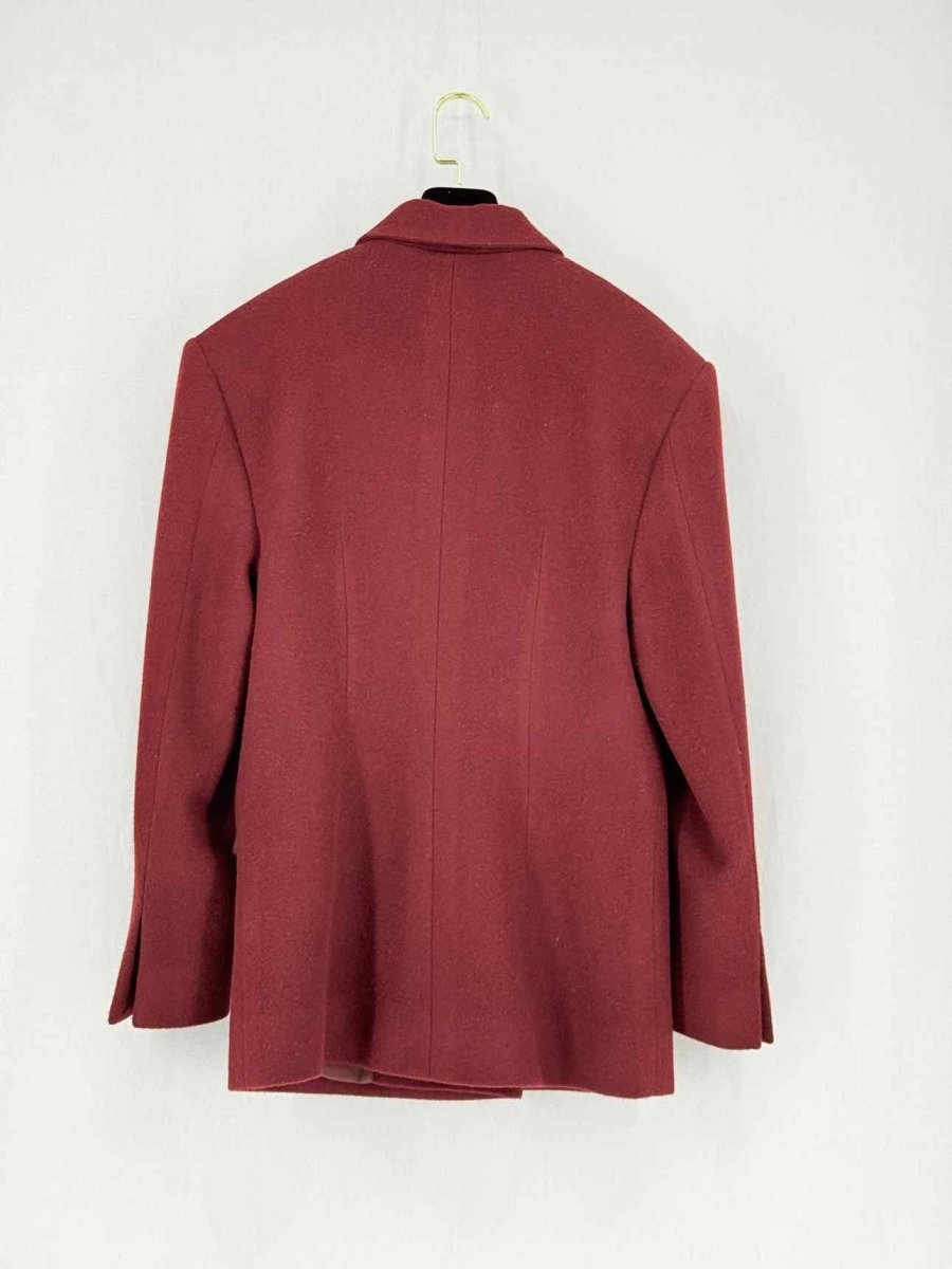 Pre - loved BOUGUESSA Burgundy Size Small Blazer at Reems Closet
