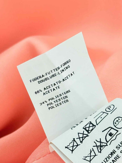 Pre - loved BOUTIQUE MOSCHINO Peach Size US 10 Coat at Reems Closet