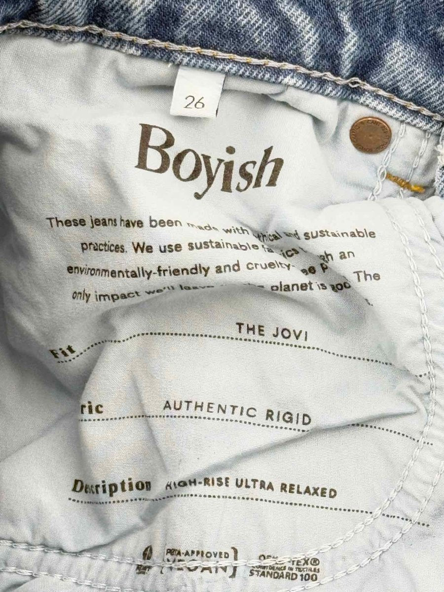 Pre - loved BOYISH Wide Leg Blue Size 26 Jeans at Reems Closet