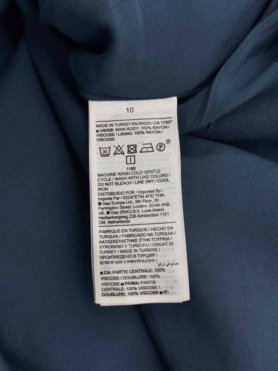 Pre - loved BR Jodi Navy Blue & Beige Size US 10 Long Dress at Reems Closet