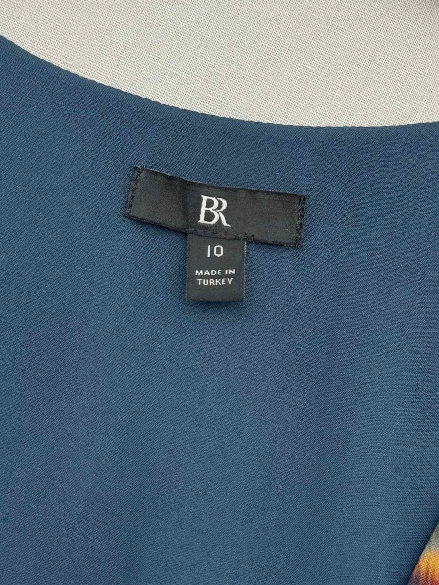 Pre - loved BR Jodi Navy Blue & Beige Size US 10 Long Dress at Reems Closet