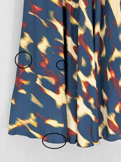 Pre - loved BR Jodi Navy Blue & Beige Size US 10 Long Dress at Reems Closet