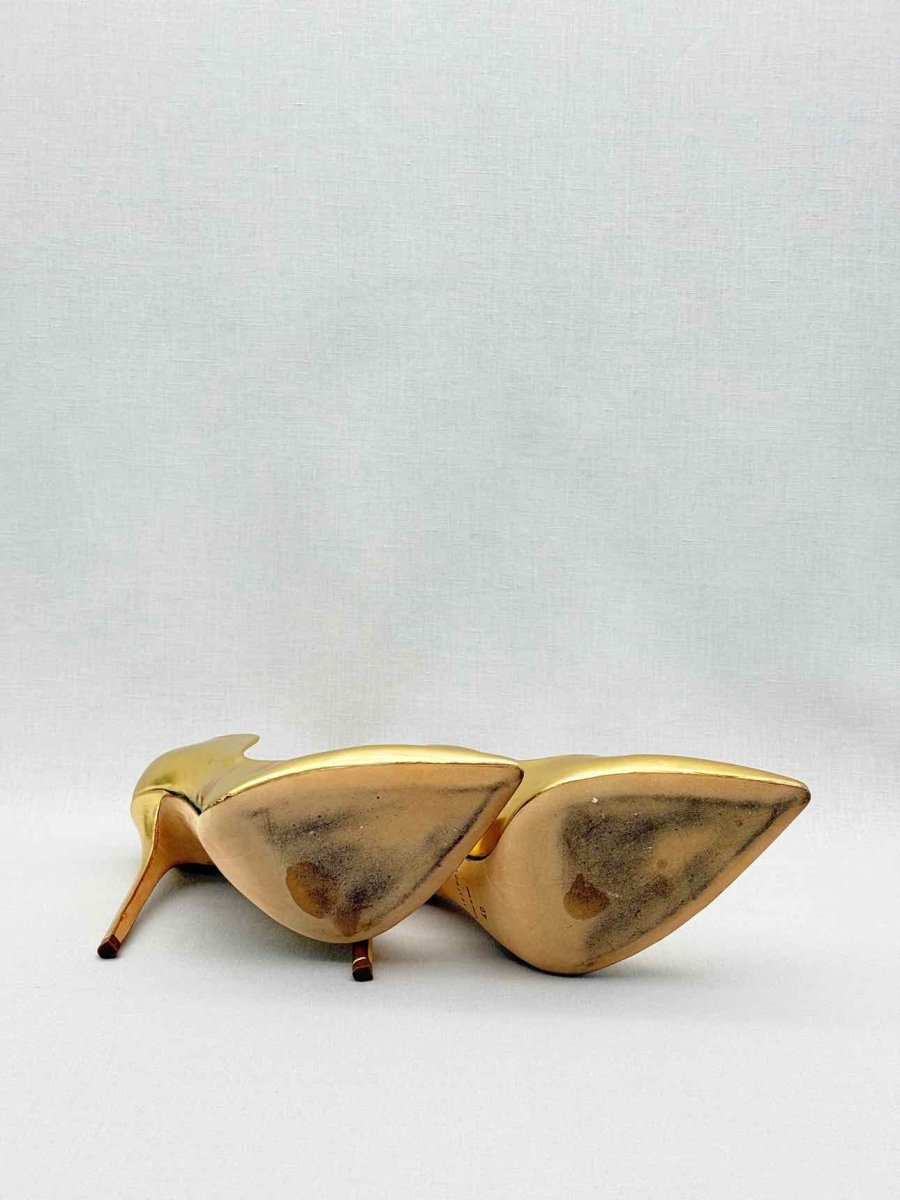 Pre-loved BRIAN ATWOOD SkyHigh Metallic Gold Size EU 40 Pumps at Reems Closet