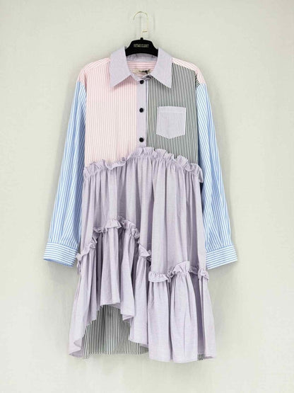 Pre - loved BROGGER Hanne Pink Multicolor Size Small Short Dress at Reems Closet