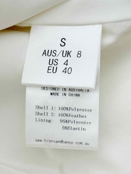 Pre-loved BRONX & BANCO Lola White Size Small Short Dress at Reems Closet