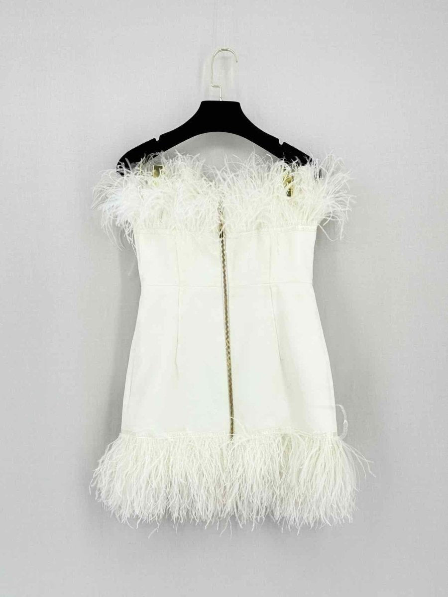 Pre-loved BRONX & BANCO Lola White Size Small Short Dress at Reems Closet