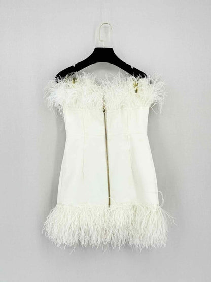 Pre-loved BRONX & BANCO Lola White Size Small Short Dress at Reems Closet