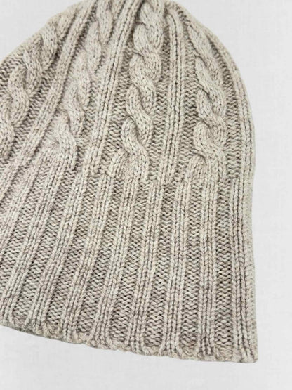 Pre - loved BRORA Grey Knit Beanie at Reems Closet