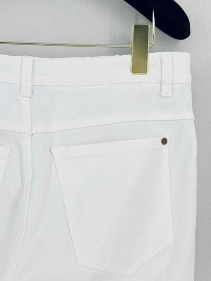 Pre-loved BRUNELLO CUCINELLI Boyfriend White Size 28 Jeans at Reems Closet