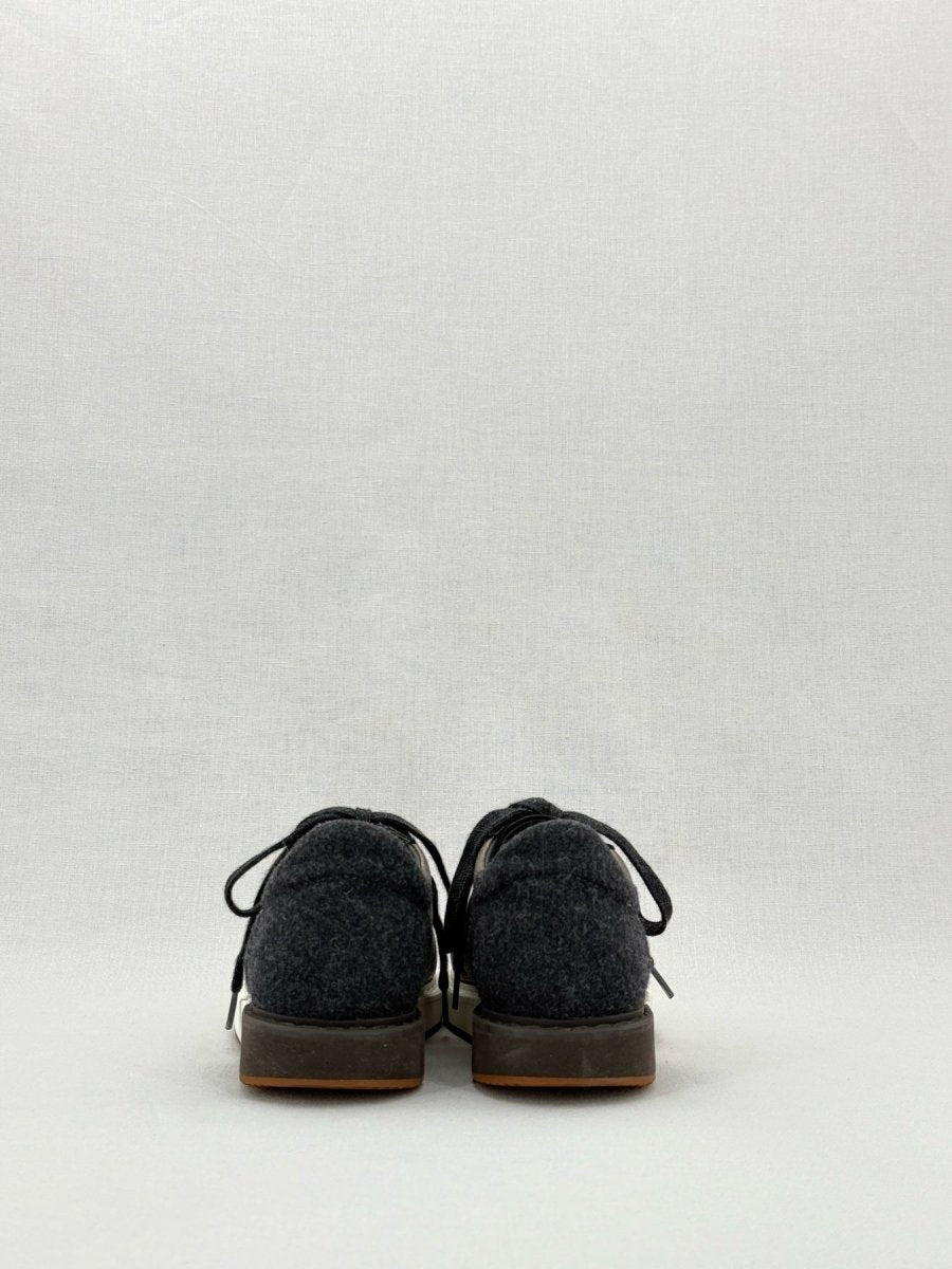 Pre - loved BRUNELLO CUCINELLI Bronze & Black Size EU 38.5 Sneakers at Reems Closet