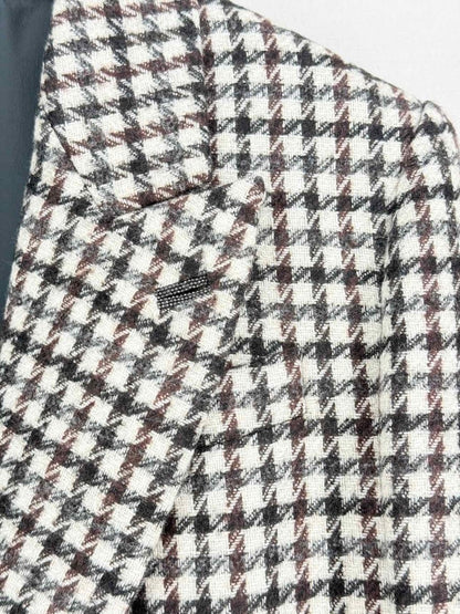 Pre-loved BRUNELLO CUCINELLI Cream Multicolor Size US 8 Jacket at Reems Closet