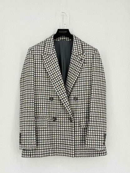 Pre-loved BRUNELLO CUCINELLI Cream Multicolor Size US 8 Jacket at Reems Closet