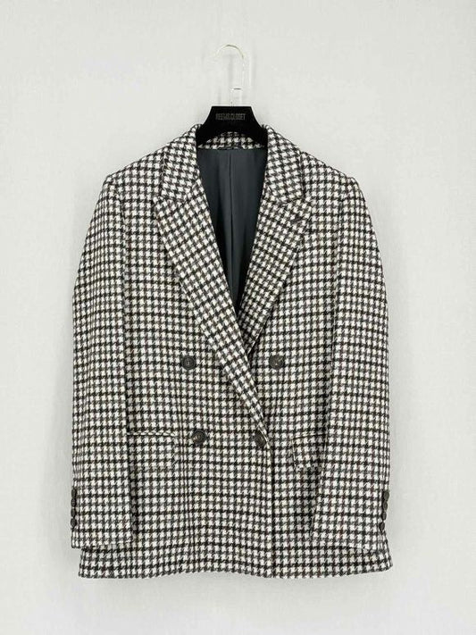 Pre-loved BRUNELLO CUCINELLI Cream Multicolor Size US 8 Jacket at Reems Closet