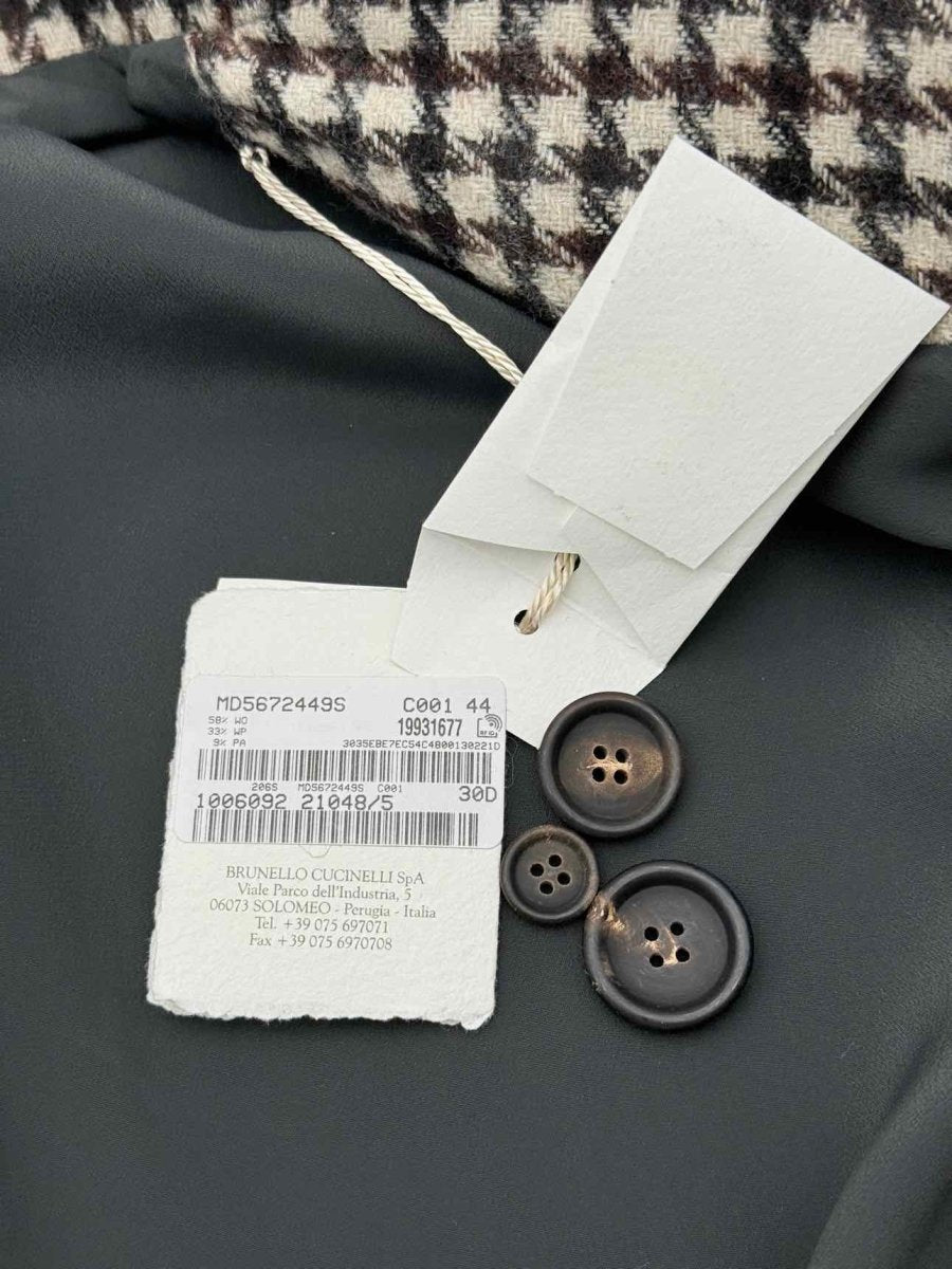 Pre-loved BRUNELLO CUCINELLI Cream Multicolor Size US 8 Jacket at Reems Closet