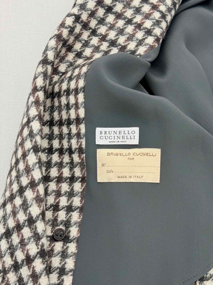 Pre-loved BRUNELLO CUCINELLI Cream Multicolor Size US 8 Jacket at Reems Closet