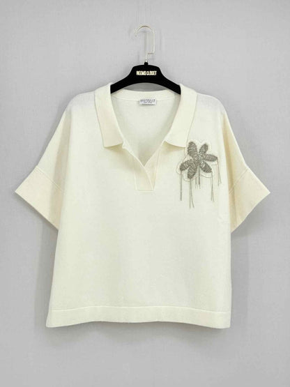 Pre - loved BRUNELLO CUCINELLI Cream Size US 6 Outfit Set at Reems Closet