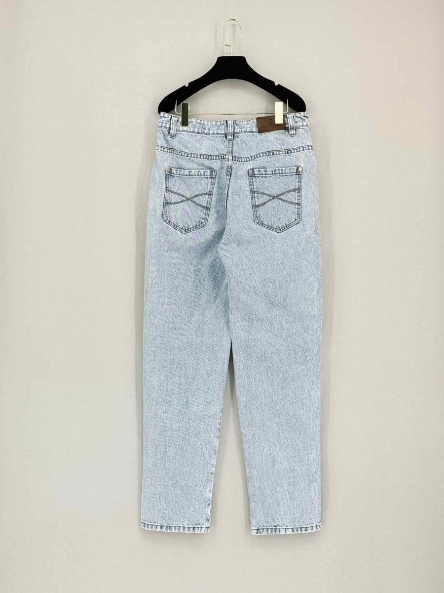 Pre-loved BRUNELLO CUCINELLI Faded Blue Size US 8 Jeans at Reems Closet