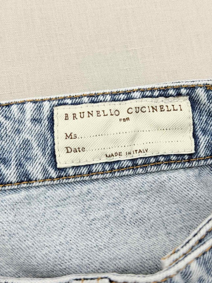 Pre-loved BRUNELLO CUCINELLI Faded Blue Size US 8 Jeans at Reems Closet