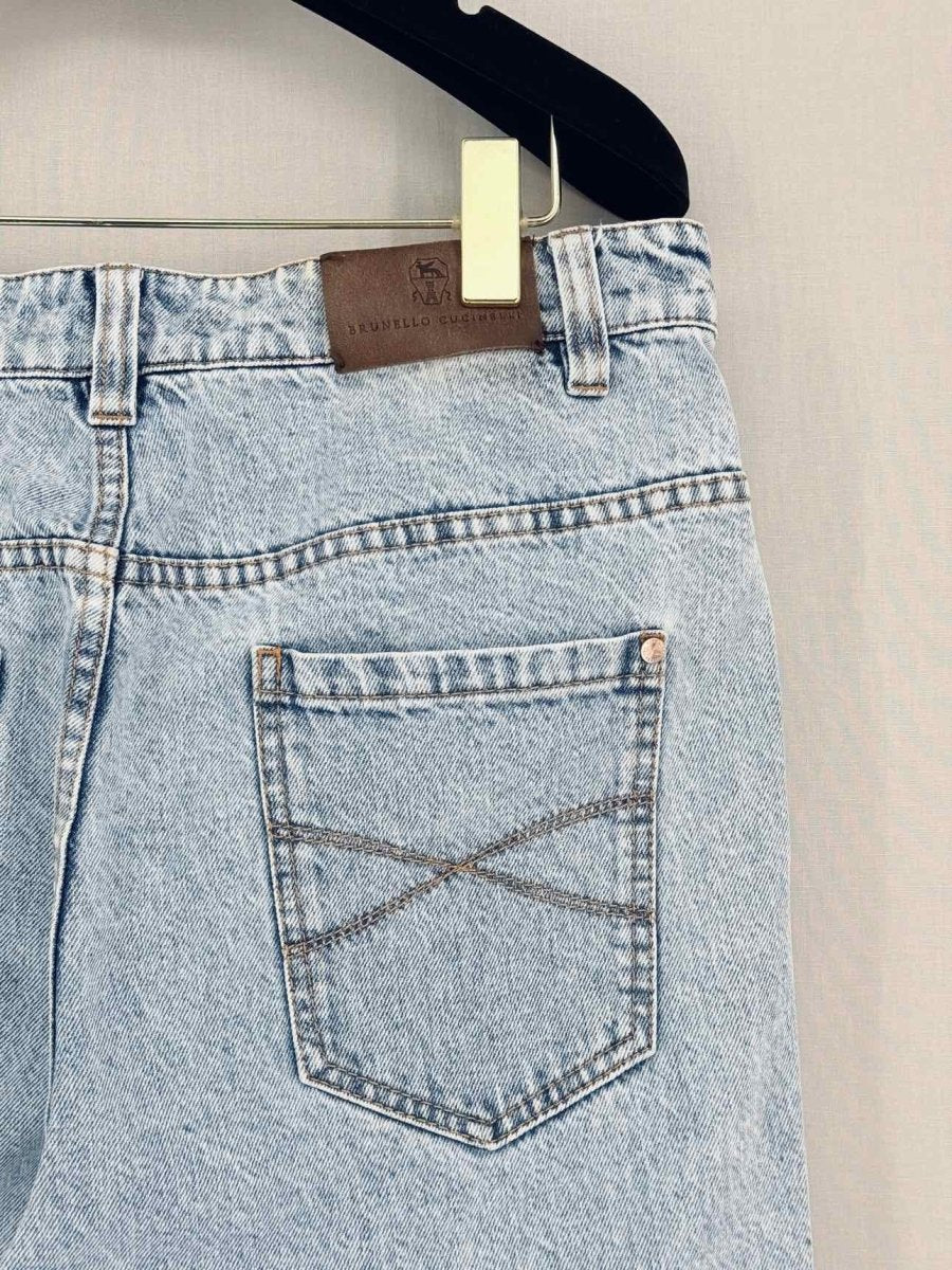Pre-loved BRUNELLO CUCINELLI Faded Blue Size US 8 Jeans at Reems Closet
