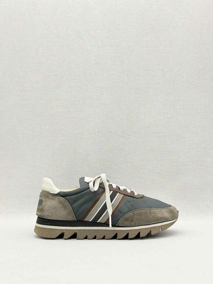 Pre-loved BRUNELLO CUCINELLI Green & Brown Size EU 38 Sneakers at Reems Closet