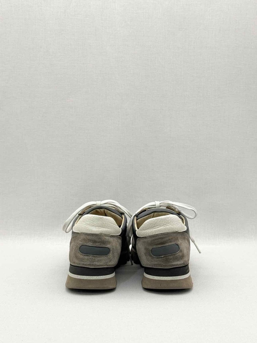 Pre-loved BRUNELLO CUCINELLI Green & Brown Size EU 38 Sneakers at Reems Closet