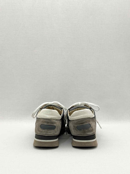Pre-loved BRUNELLO CUCINELLI Green & Brown Size EU 38 Sneakers at Reems Closet