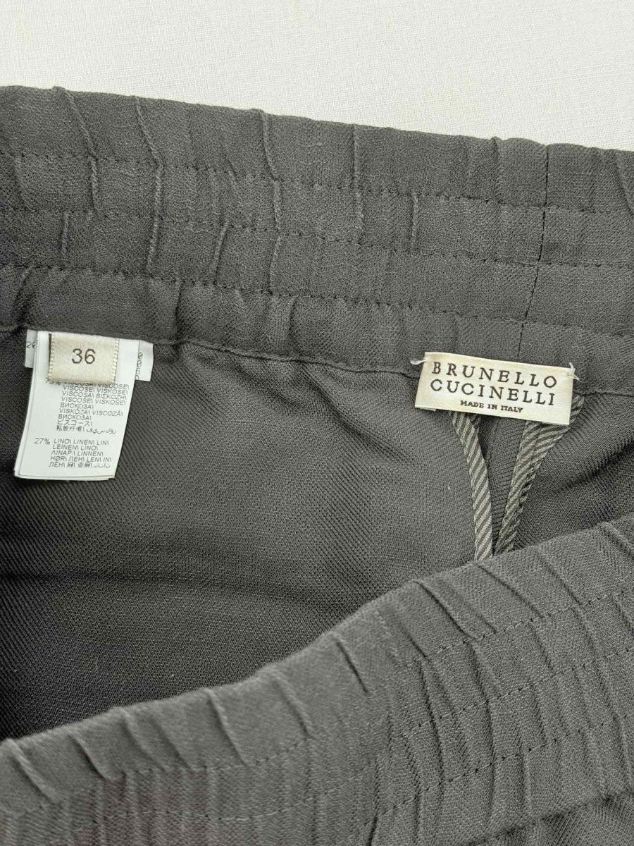 Pre - loved BRUNELLO CUCINELLI Grey Size 26 Pants at Reems Closet