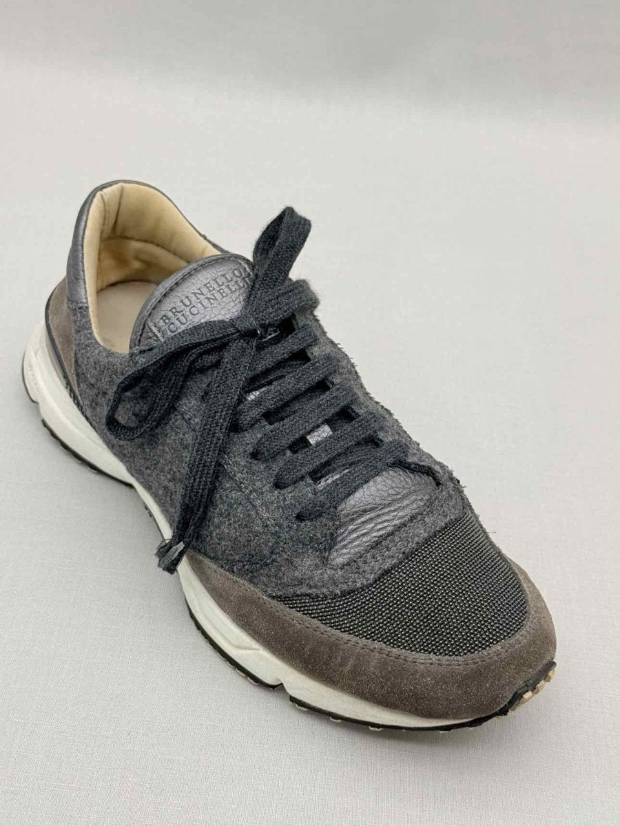 Pre-loved BRUNELLO CUCINELLI Grey Size EU 38.5 Sneakers at Reems Closet
