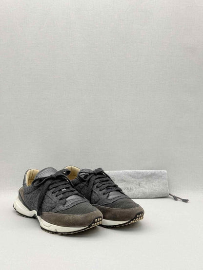 Pre-loved BRUNELLO CUCINELLI Grey Size EU 38.5 Sneakers at Reems Closet
