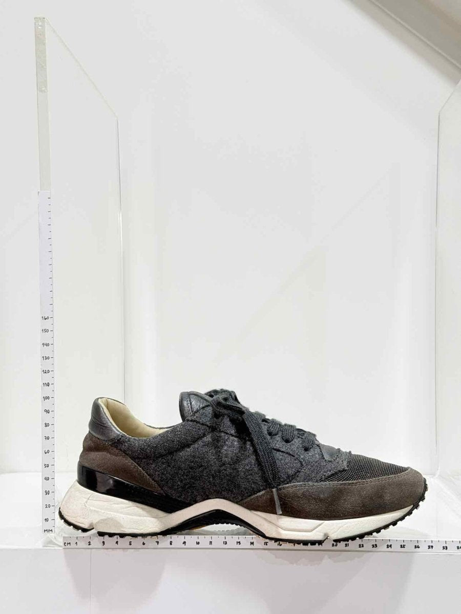 Pre-loved BRUNELLO CUCINELLI Grey Size EU 38.5 Sneakers at Reems Closet