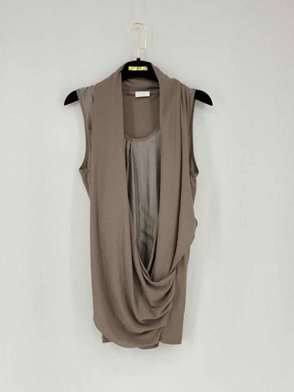 Pre - loved BRUNELLO CUCINELLI Grey Size XSmall Top at Reems Closet