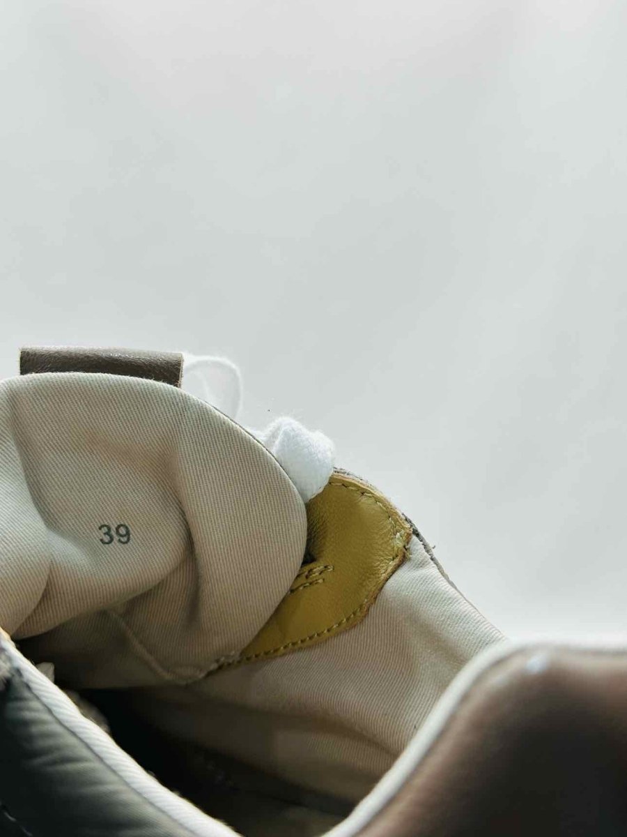 Pre - loved BRUNELLO CUCINELLI Monili Khaki Sneakers 39 at Reems Closet