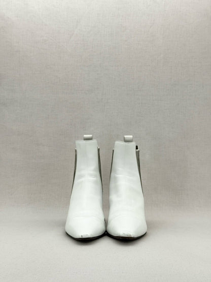 Pre - loved BRUNELLO CUCINELLI White Size EU 37.5 Ankle Boots at Reems Closet