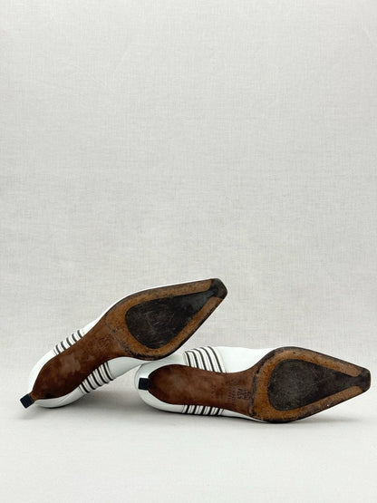 Pre - loved BRUNELLO CUCINELLI White Size EU 37.5 Ankle Boots at Reems Closet